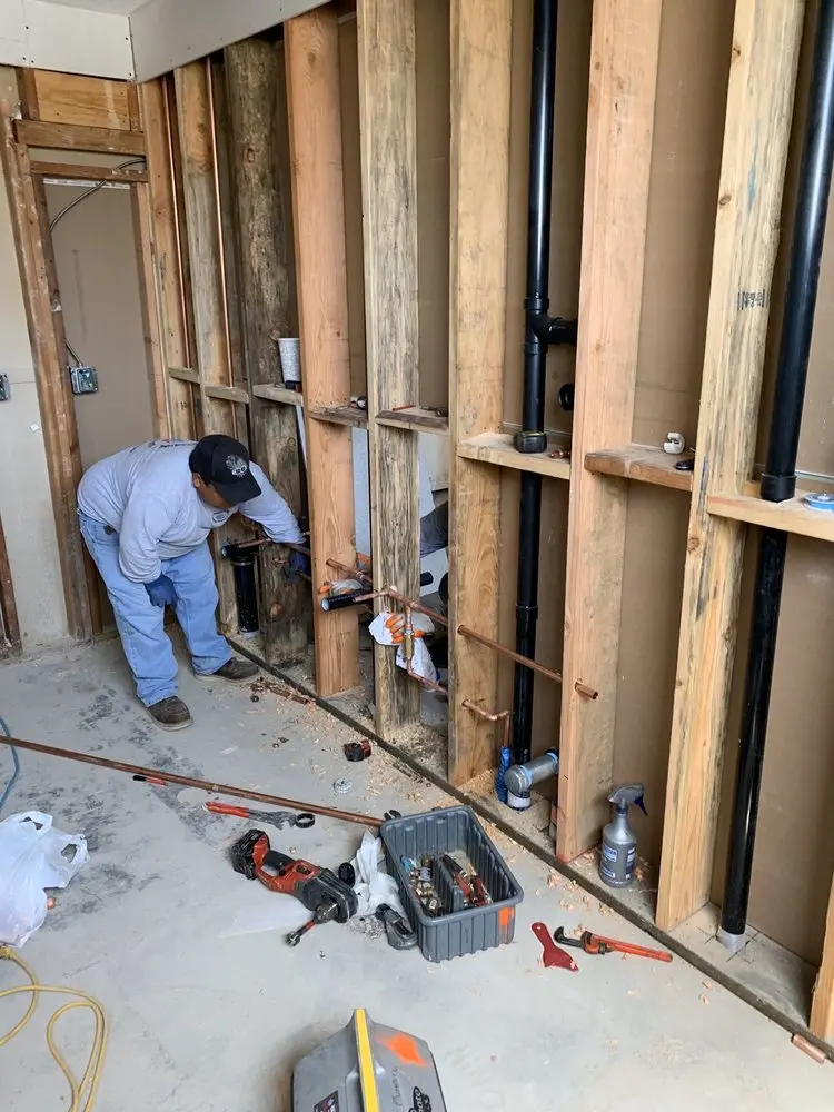 Commercial rough-in plumbing for Water Heater Replacement in Clarkdale
